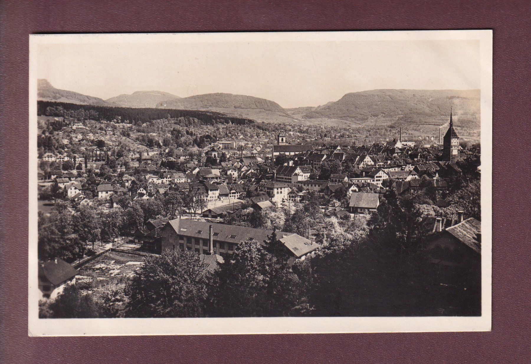 Ansichtskarten: AARAU - Teilansicht - 1929 – Gebraucht aus Pully von nicecards