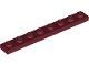 Lego Dark Red Plate 1 x 8 24 Stück