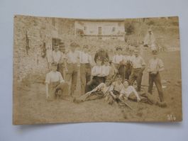 Originalfoto Gruppe Soldaten Bataillon 65 im Tessin - gel.