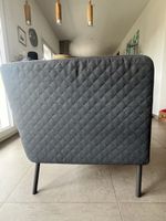 Fauteuil design gris en tissu – Très bon état