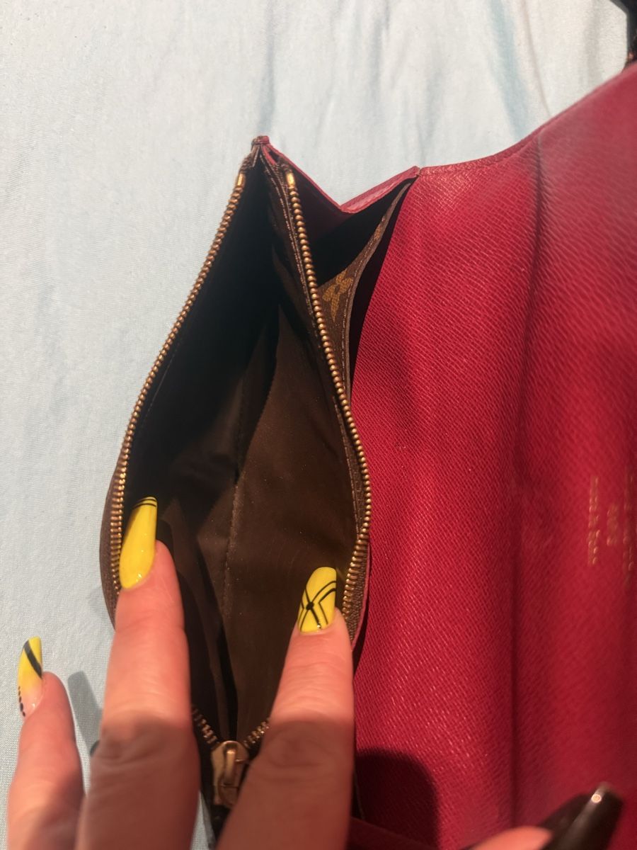 Louis Vuitton Portafogli: Louis Vuitton Geldbörse Monogram Canvas braun rot – Nuovo (secondo la descrizione) da Neukirch-Egnach venduto da Carmen1998 5