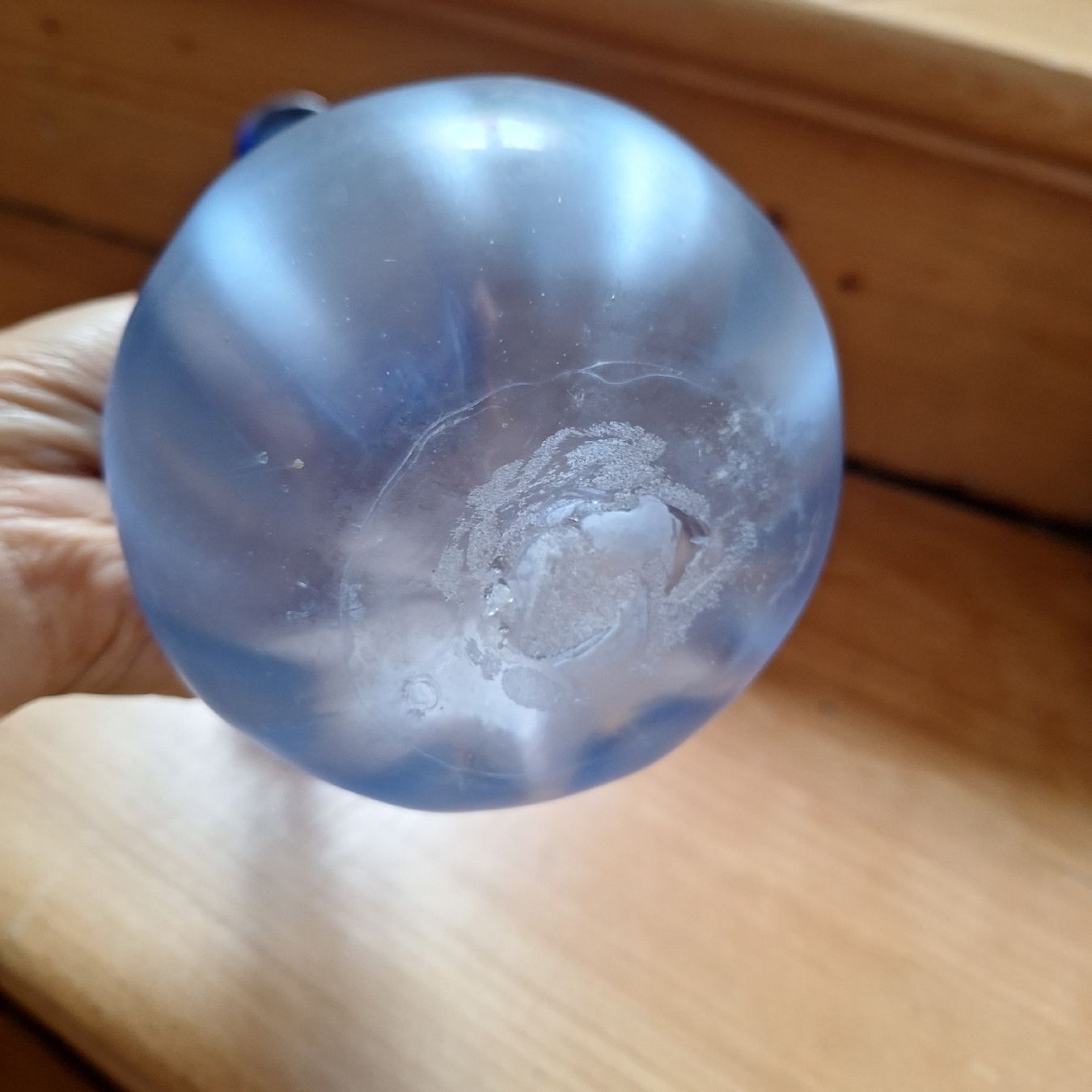 Vasen & Gefässe: Versand möglich! Blaue, alte Vase. Altes Glas – Gebraucht aus Winterthur von Goldpipau 3