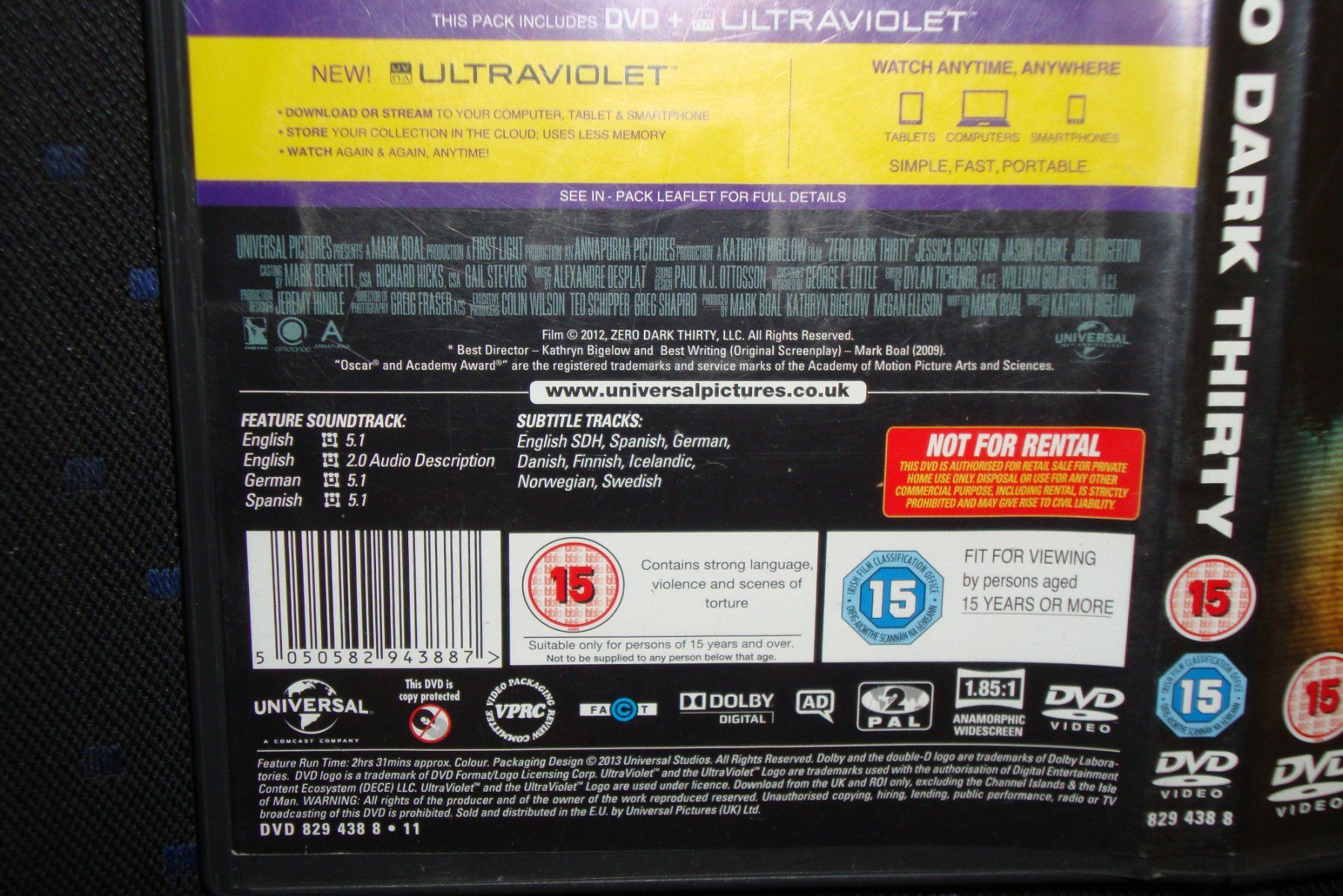 Tutti i DVDs: ZERO DARK THIRTY- die grösste Menschenjagd der Geschichte – Usato da Bern venduto da carola31 1