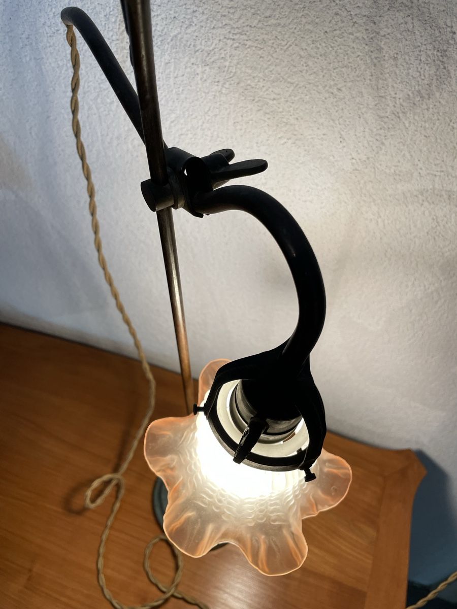 Lampade: Lampe de bureau d’horloger ancienne  – Usato da Lamboing venduto da christopheO 1