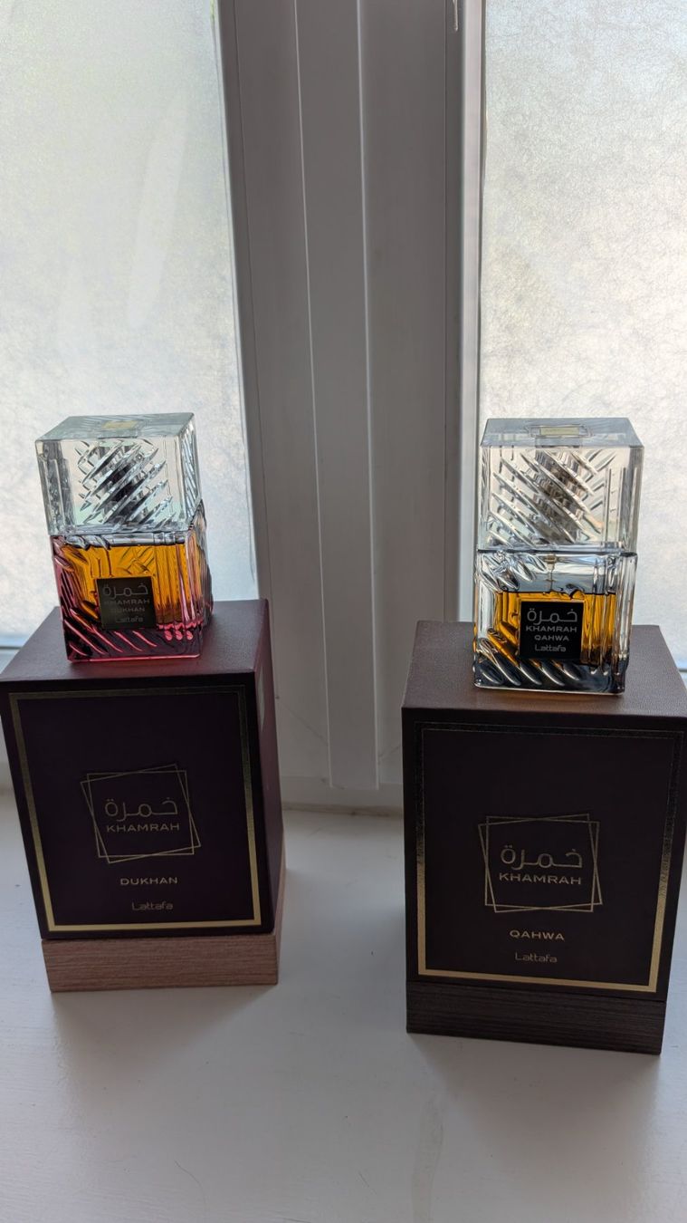 Lattafa Profumi & Eau de Toilette: Bundle Lattafa Khamrah Qahwa & Dhukan – Usato da Vevey venduto da dal_2m29