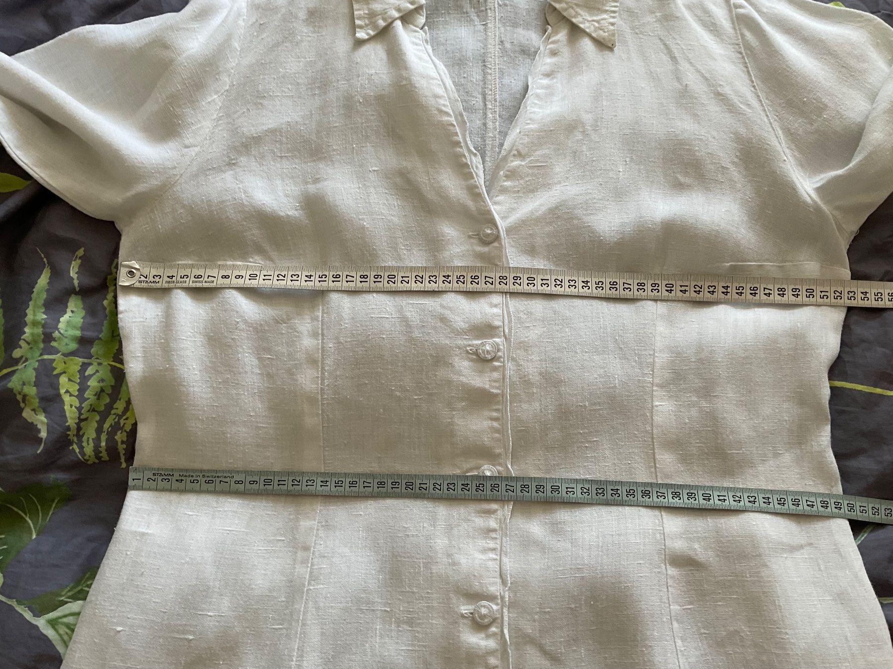 Vestiti: BACKSTAGE 100% Leinen Kleid Gr 4 M weiss – Usato da Urdorf venduto da alda02 6