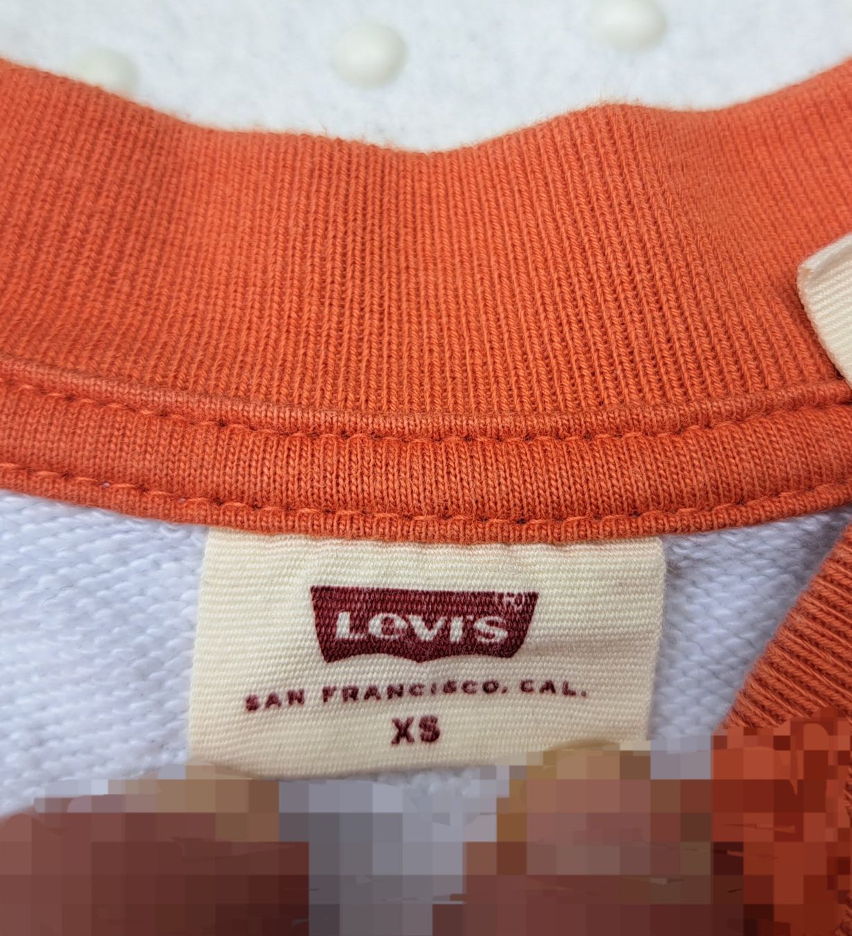 Levi's Maglioni & Felpe: Levi's Pullover Weiss Orange Grösse XS gebraucht – Usato da Gysenstein venduto da joshuas81 2