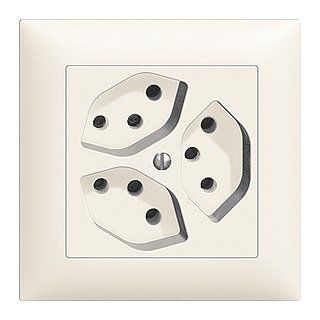 Feller Stecker: Feller Edizio due UP Dreifach-Steckdose Typ 13 – Neu und originalverpackt aus Bern von ElektroSwiss