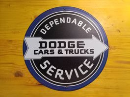 Dodge Cars & Trucks Service Blechschild - Top Zustand!