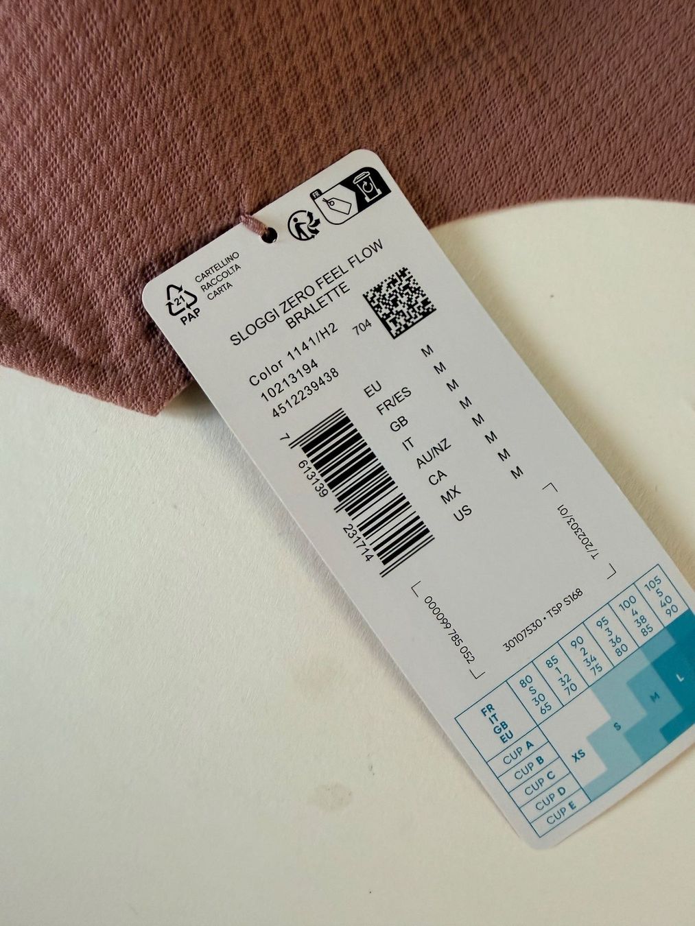 Sloggi Top: SLOGGI, Top ZERO FEEL FLOW, Grösse M  Farbe Altrosa – Nuovo e nell'imballaggio originale da Rudolfstetten venduto da gst_g7xl 1