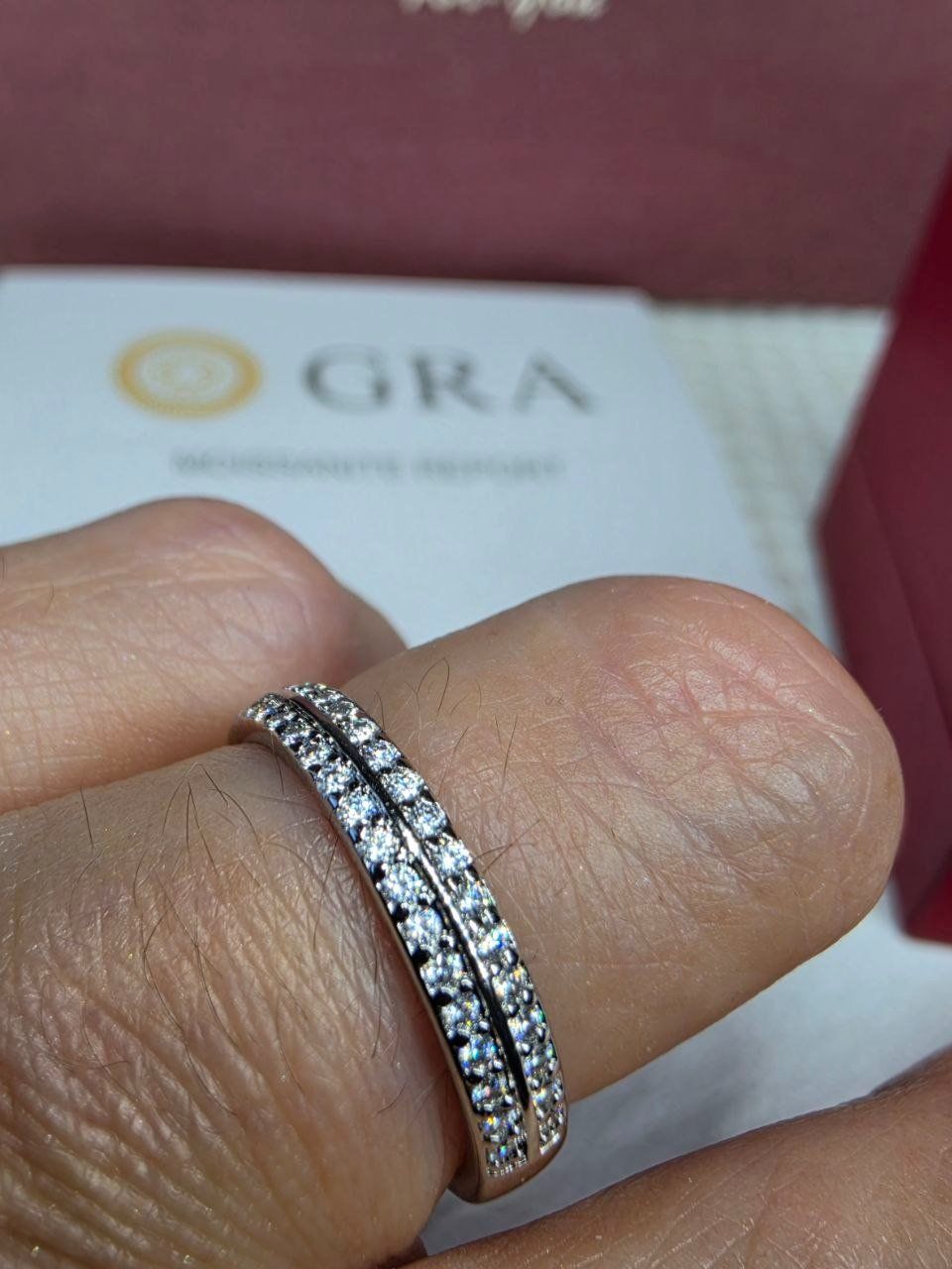 Bagues: Bague argent avec diamants de moissanite certifiés GRA – Neuf avec emballage d'origine à Reconvilier par Tsma67 6