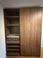 IKEA PAX Kleiderschrank, 175 cm, Eiche braun, mit Zubehör