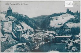 Paysage d'hiver a Fribourg - Im Winter