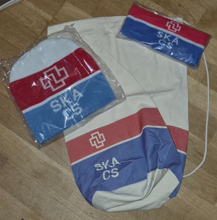 SKA CS Stoff Rucksack/Mütze/Stirnband/neu und unbenutzt
