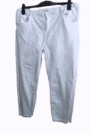 Gr. 44/46 MS weisse Hose mit Stretch s.Masse
