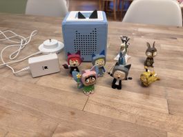 Toniebox hellblau mit 8 Tonies