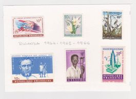 6 timbres neufs République Rwandaise