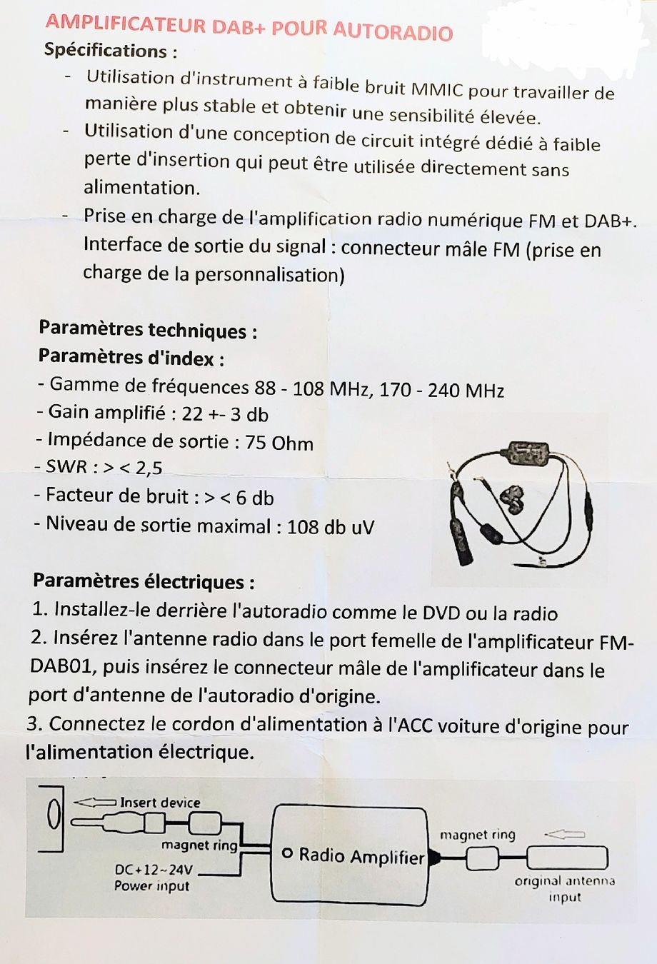 Funktechnik: antenne et ampli. DAB – Neu und originalverpackt aus Echallens von mechildi 4