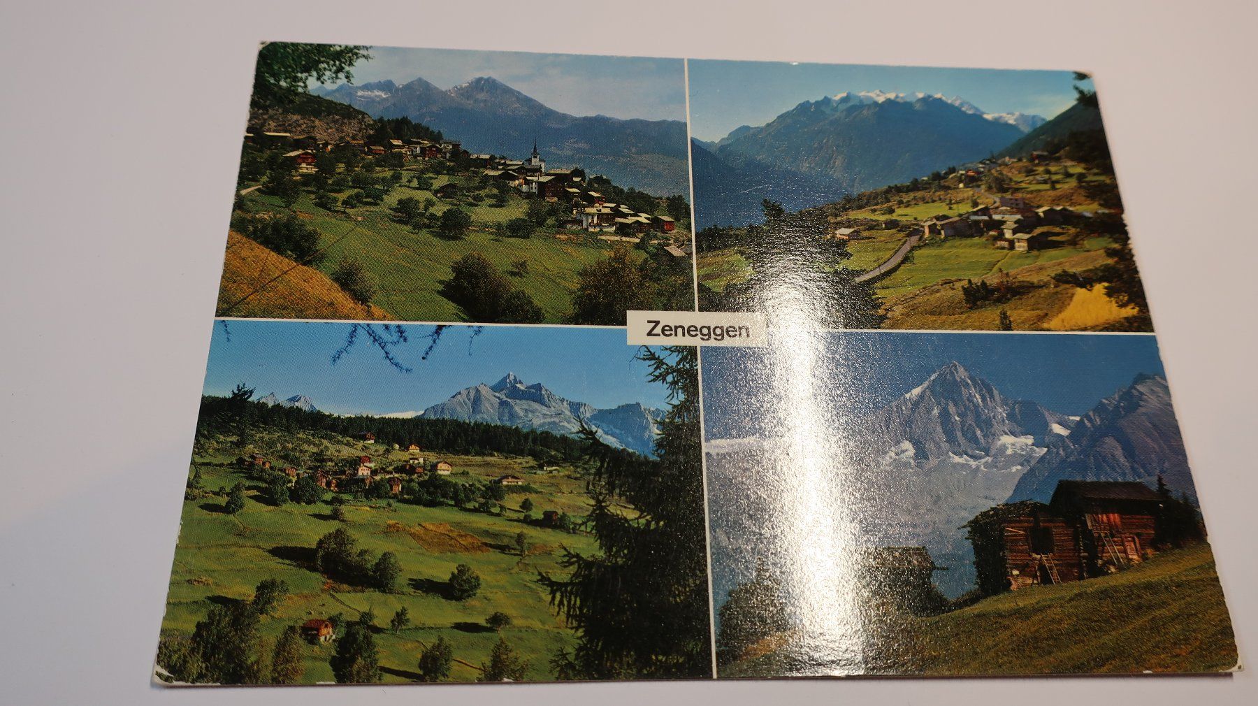 Ansichtskarten: Zeneggen Wallis Multivues  1971 – Gebraucht aus Cormoret von Pascalll2001 1