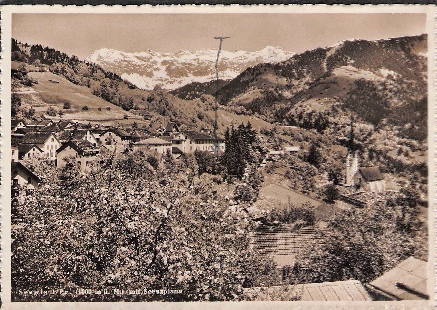 Cartoline postali: AK.GR Seewis i./Pr , 1947 – Usato da Reichenburg venduto da Pipo-67