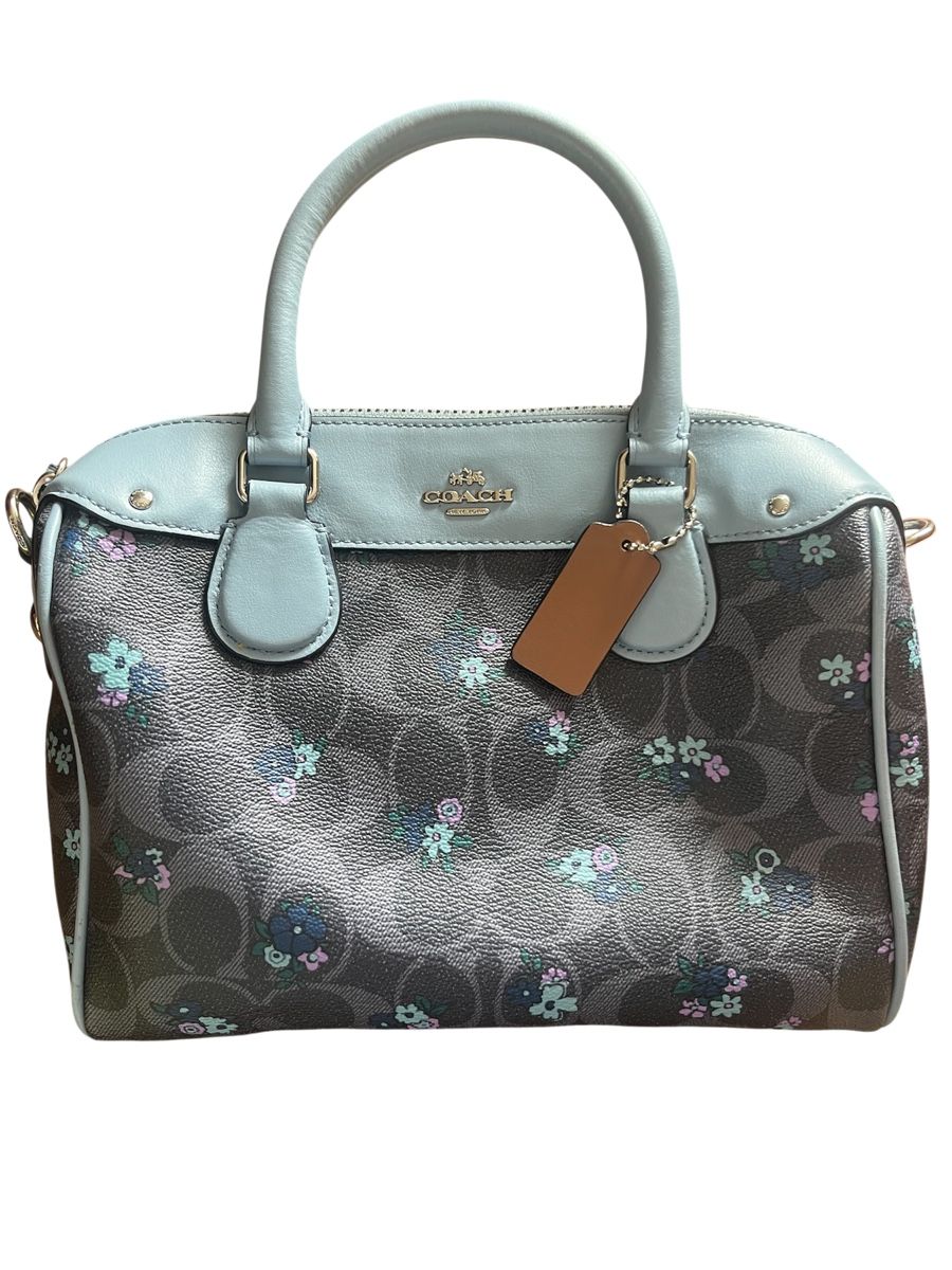 Coach Borse da donna: Sac à main Coach monogr. fleurs bleu clair cuir – Nuovo (secondo la descrizione) da Baulmes venduto da resel_.tm