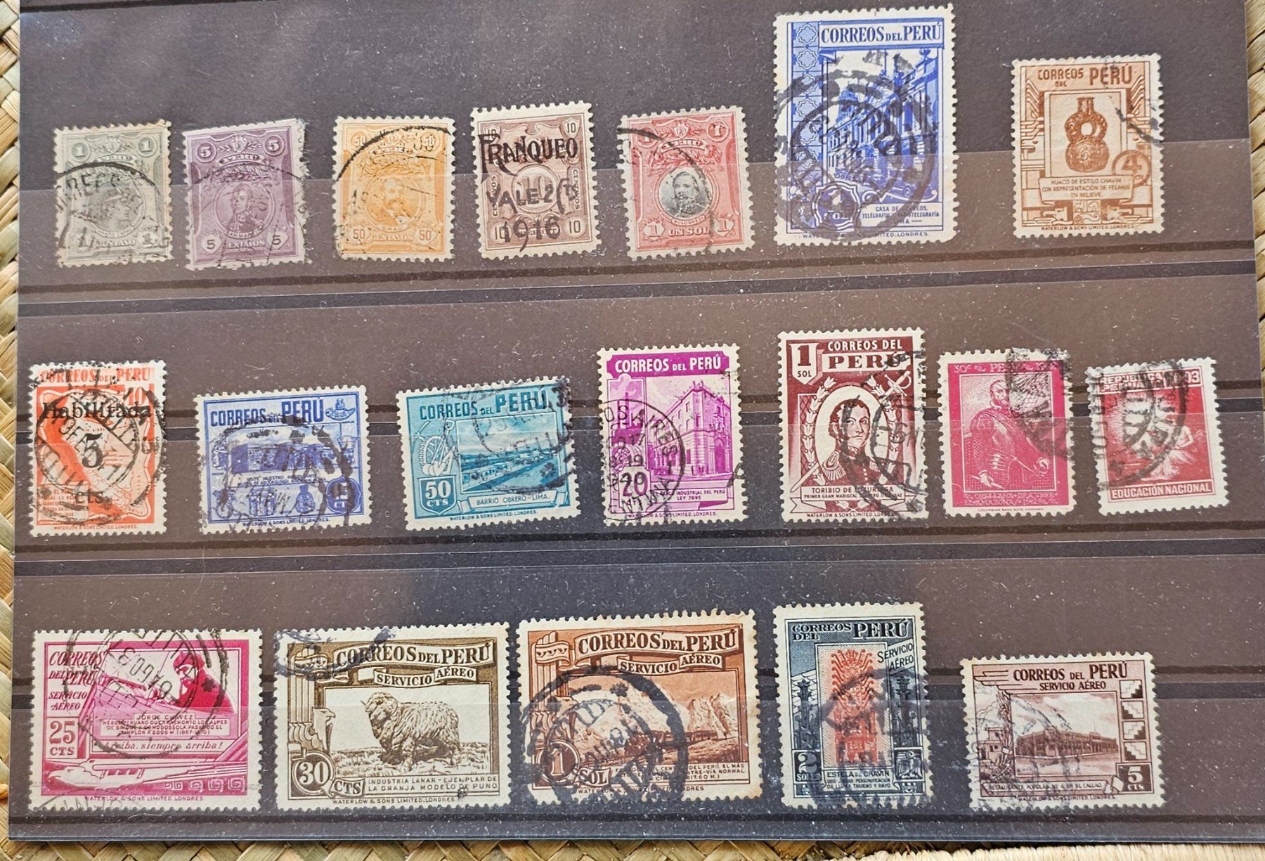 Tutti i francobolli: PERU alte Briefmarken – Usato da Les Valettes venduto da Nuba1