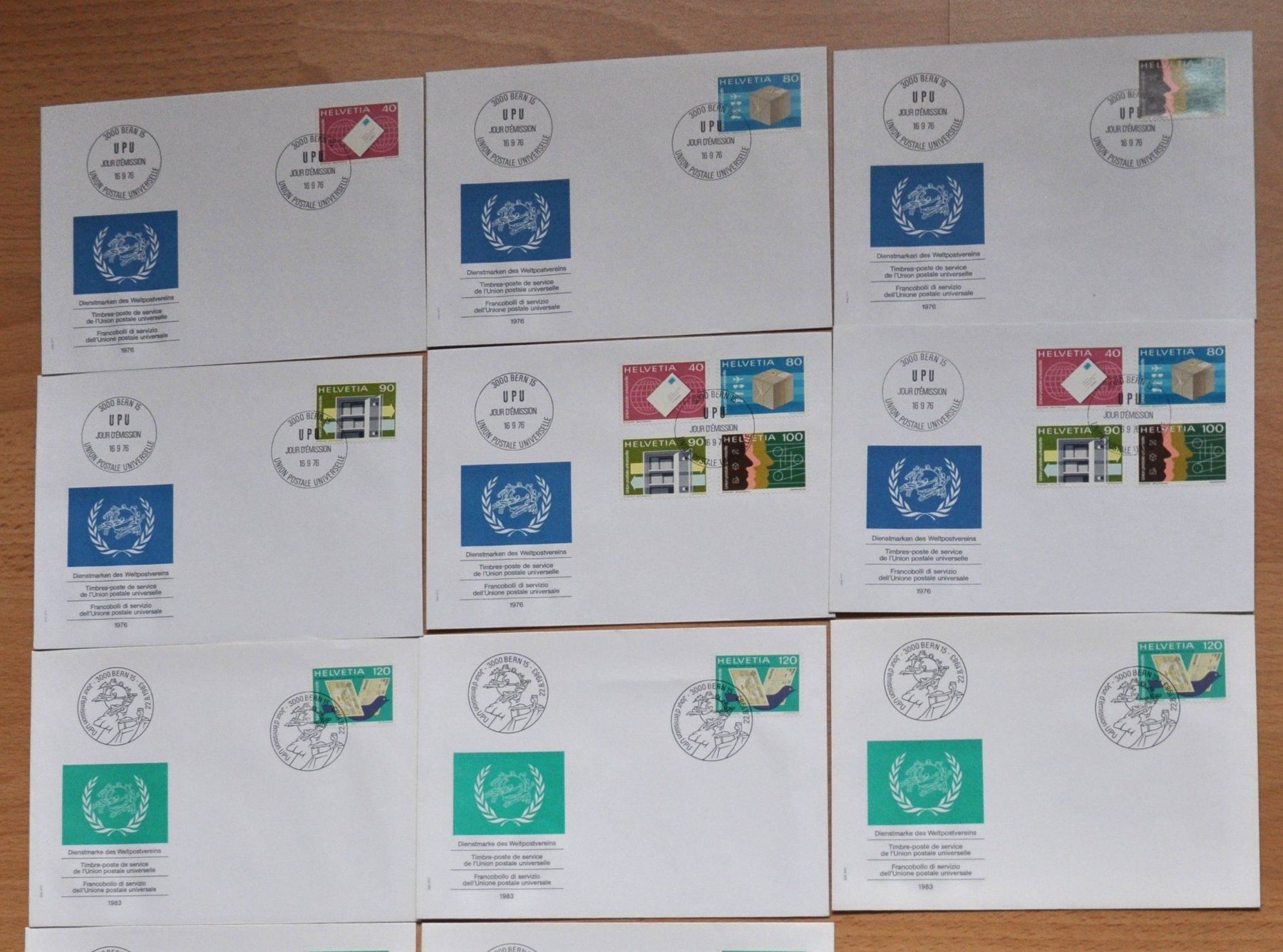 Tutti i francobolli: 16 FDC Helvetia UPU – Nuovo (secondo la descrizione) da Grabs venduto da Fadenquarz 1