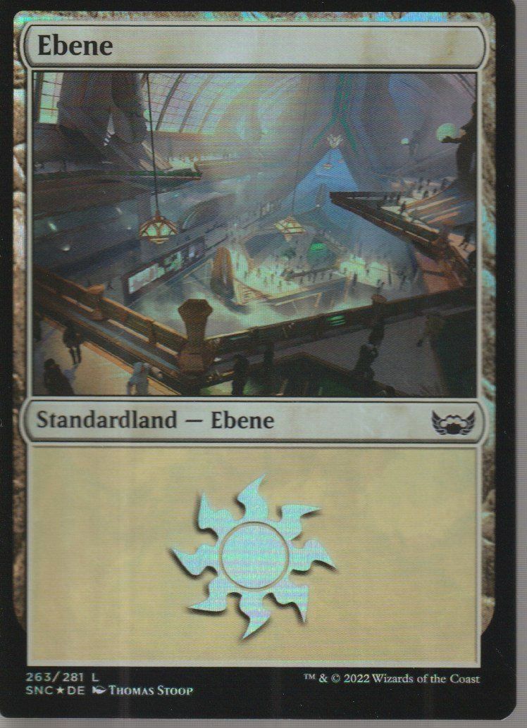 Magic The Gathering Carte collezionabili: TCG Magic The Gathering MTG De SNC BASIC LAND 263 FOIL Ebene – Nuovo (secondo la descrizione) da Vezia venduto da Aquarius_Age