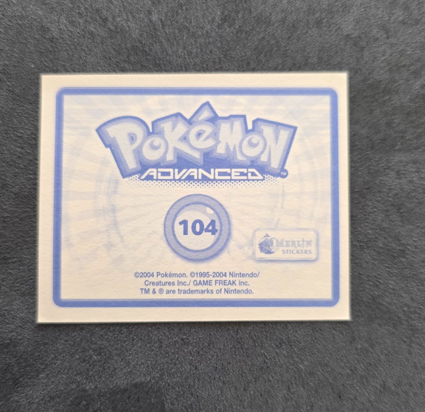 Pokémon Carte collezionabili: Pokémon Advanced Merlin Sticker Topps selten – Nuovo (secondo la descrizione) da Roggwil BE venduto da S_Cards 1