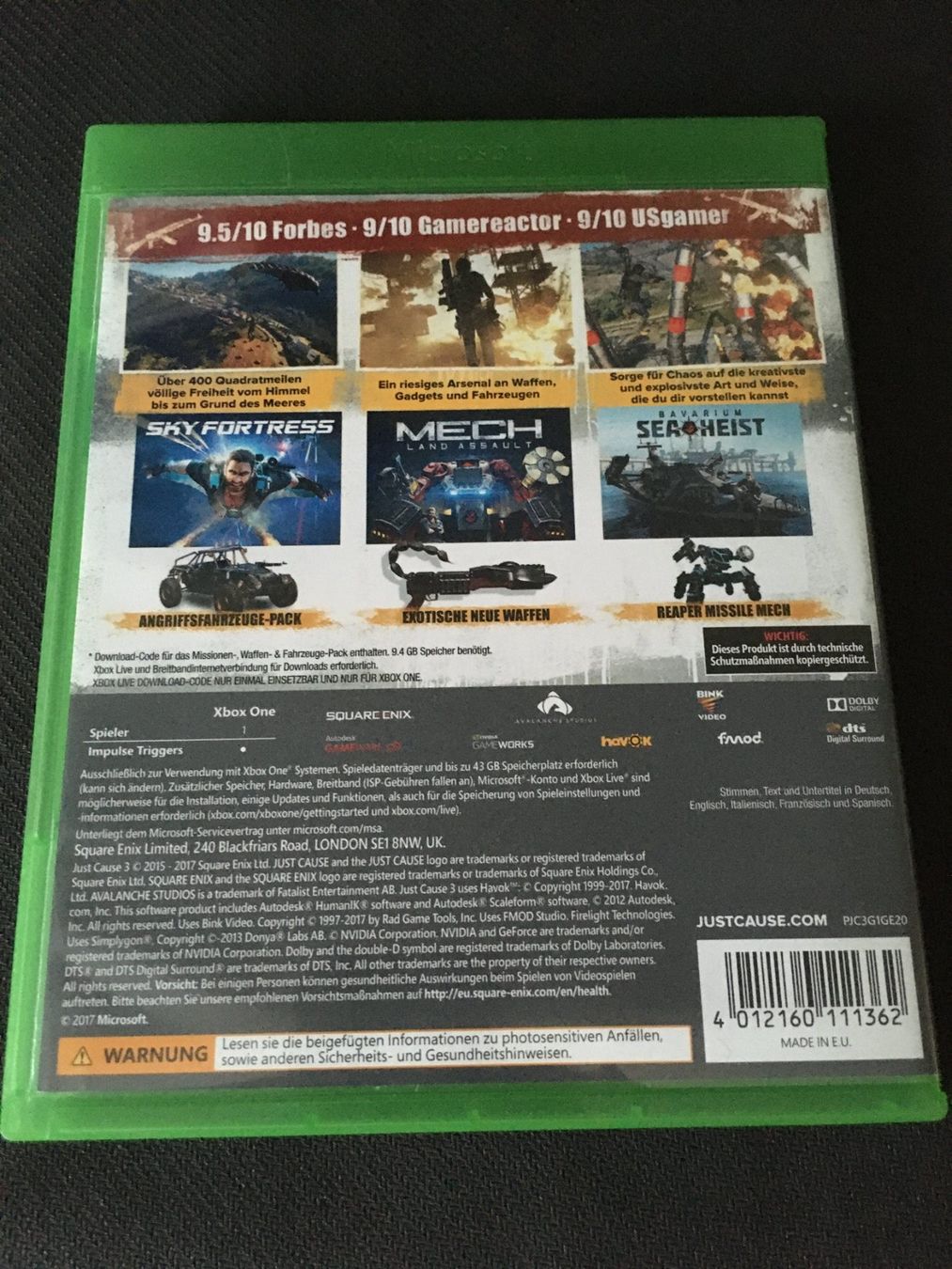 Microsoft Spiele: Just Cause 3 für Xbox One – Gebraucht aus St.Gallen von MedienJoe 1