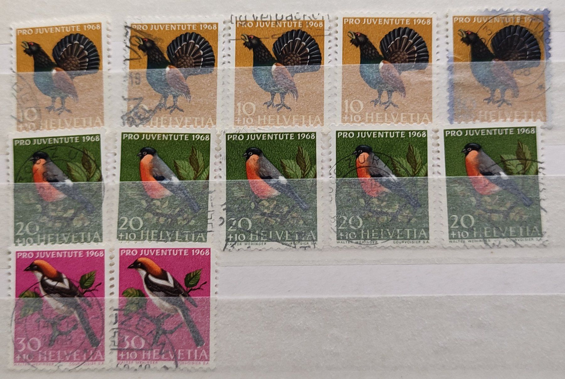 Tutti i francobolli: Briefmarken Pro Juventute 1968 – Usato da Baar venduto da Maxlee75 1