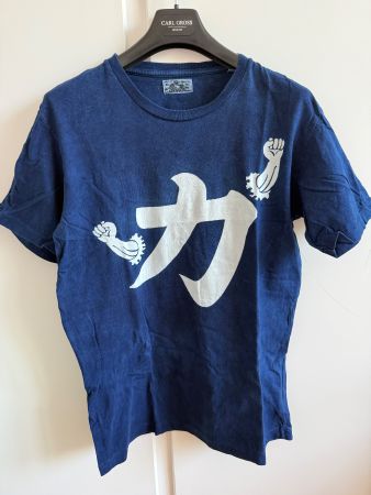 Japanisches Okura Indigo T-Shirt für Herren Gr. L