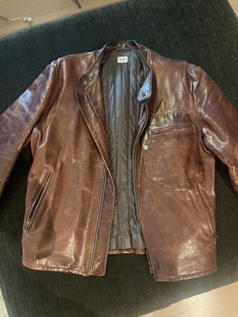 C.P. Company Lederjacke braun Grösse 50 neuwertiger Zustand