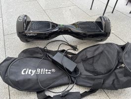 Hoverboard CityBlitz schwarz mit Tasche und Ladegerät