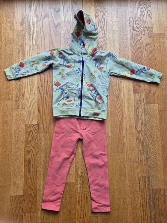 Walkiddy Hoodie / Sweatjacke Blumen Gr. 110 (104 und 116)