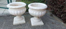 Blumentöpfe Kuststoff 2er Set Säulentopf Landhausstil 55cm H