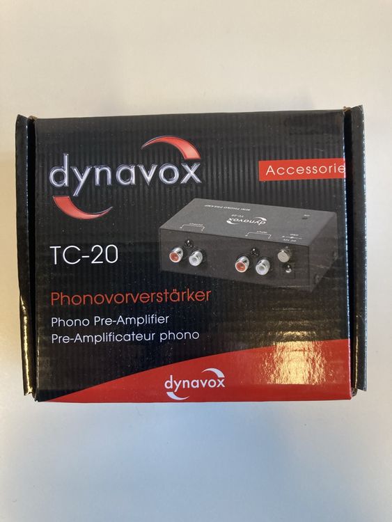 Dynavox Phonovoorversterker zwart voor platenspeler