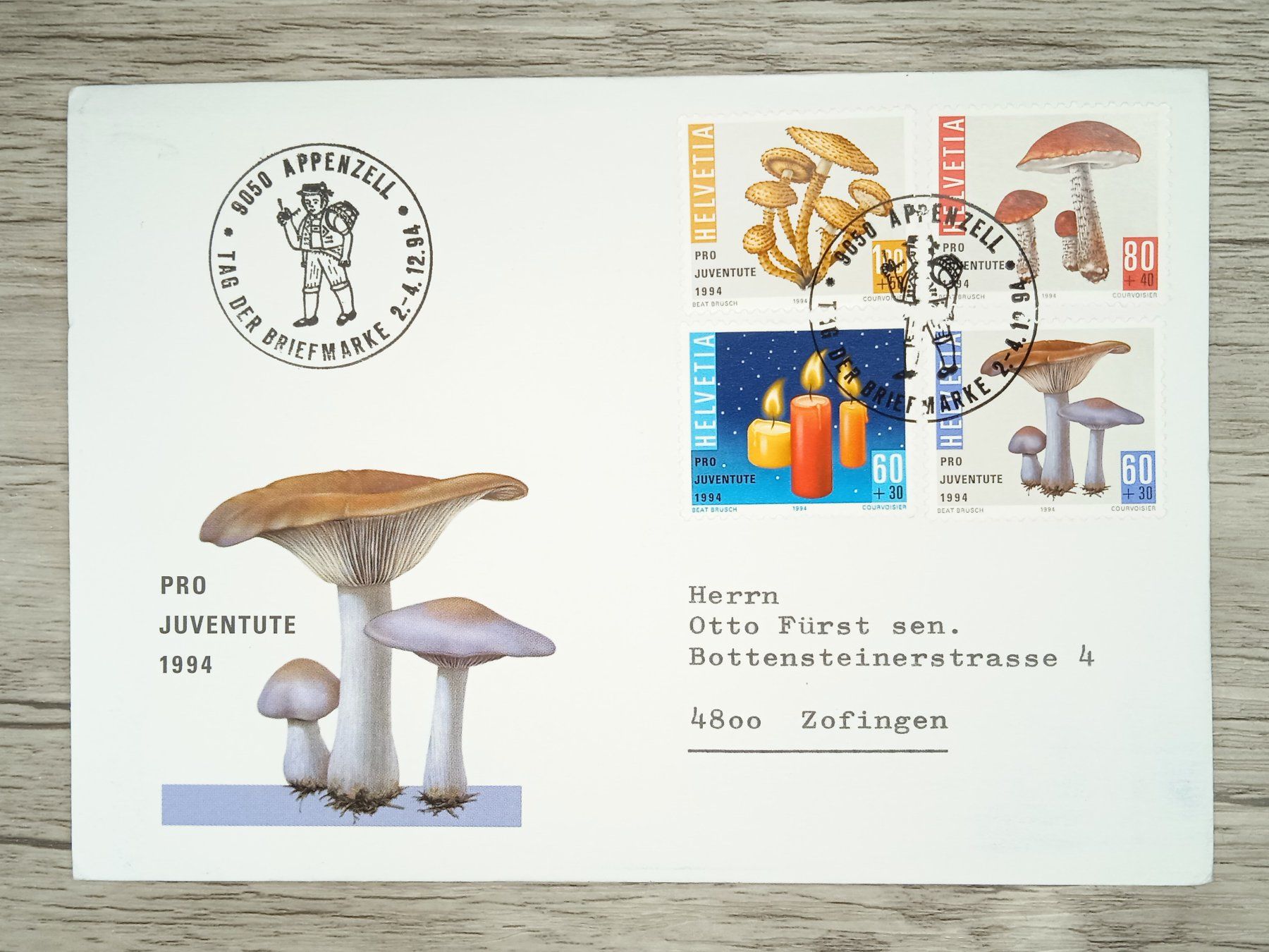 Tutti i francobolli: TR100 Enveloppe Suisse + Timbre 1994 – Usato da Cousset venduto da Patrick_Collections