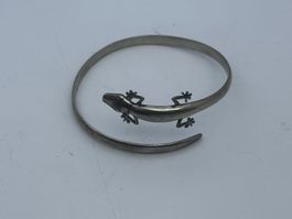 Silber Eidechsen Armreif 925 16.33g