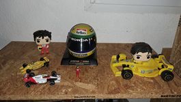 Ayrton Senna Konvolut Helm 1/3 etc