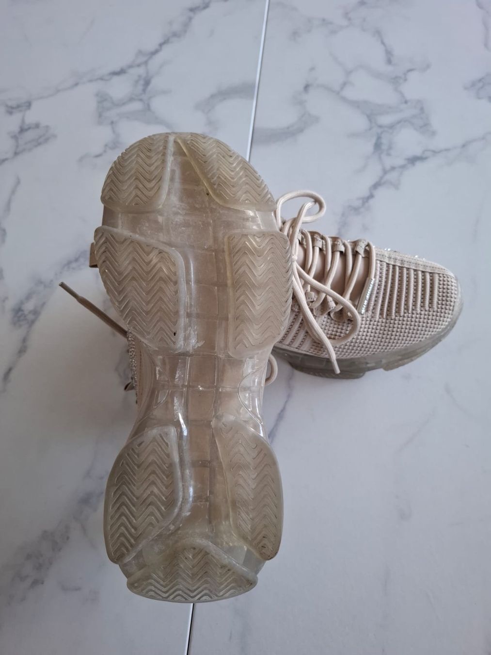 Steve Madden Scarpe da donna: Steve Madden Sneaker Gr.41, Beige mit Strass – Nuovo (secondo la descrizione) da Massagno venduto da Michaela.F 4