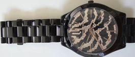 Michael Kors Damenuhr schwarz mit Steinen 