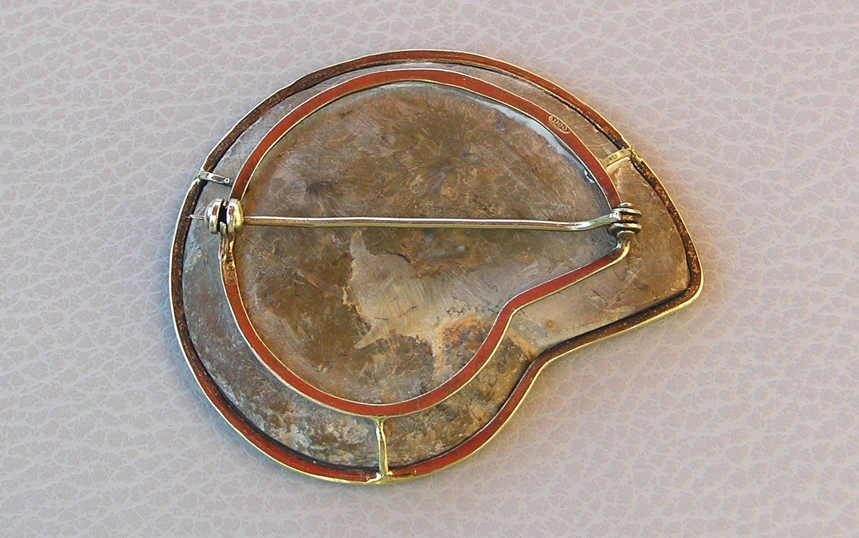 Spille & Fermagli: AMMONIT BROSCHE FASSUNG 800 SILBER – Usato da Grenchen venduto da Antique-hunter 3