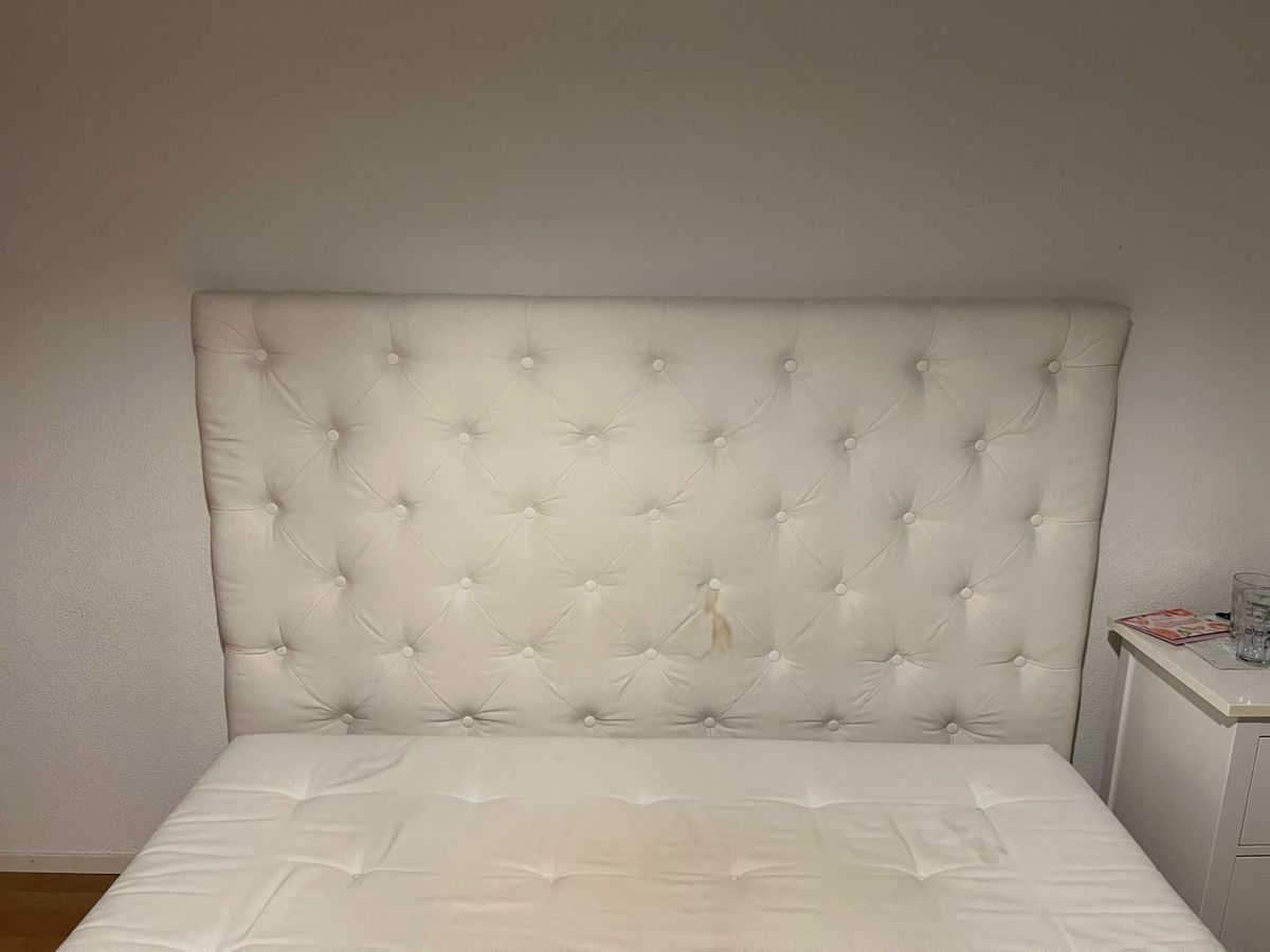 Letti: Weisses Boxspringbett mit Kopfteil  – Usato da Bern venduto da sar_6d76 2