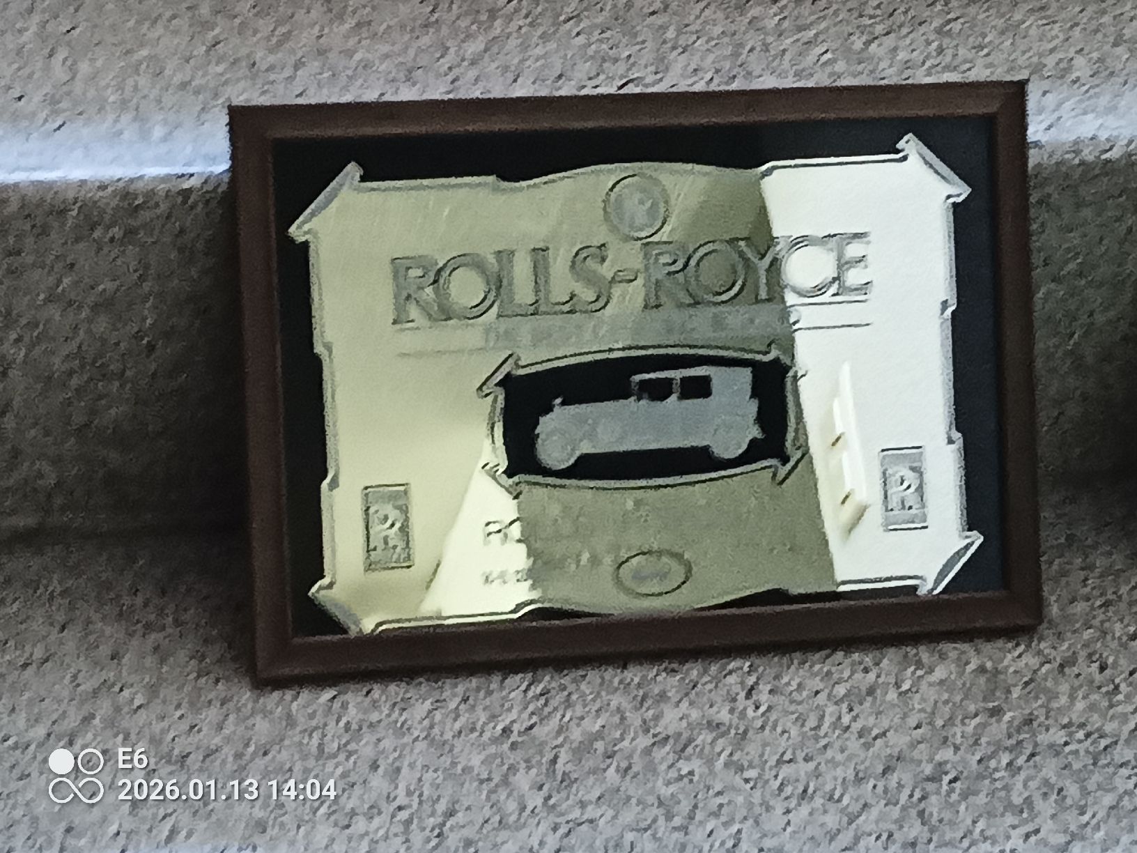 Specchi: 2 Artikel:Blechschild Cadillac/Spiegel Rolls-Royce – Usato da Zürich venduto da Mitzi6 1