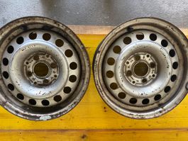 Zwei Stahlfelgen Golf2