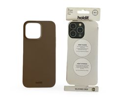 HOLDIT Silicone Case iPhone 14 Pro Max Braun