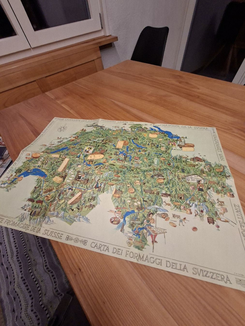Cartine & Atlanti: Käsekarte Der Schweiz 1967 – Usato da Ganterschwil venduto da HeidiuPeter 8