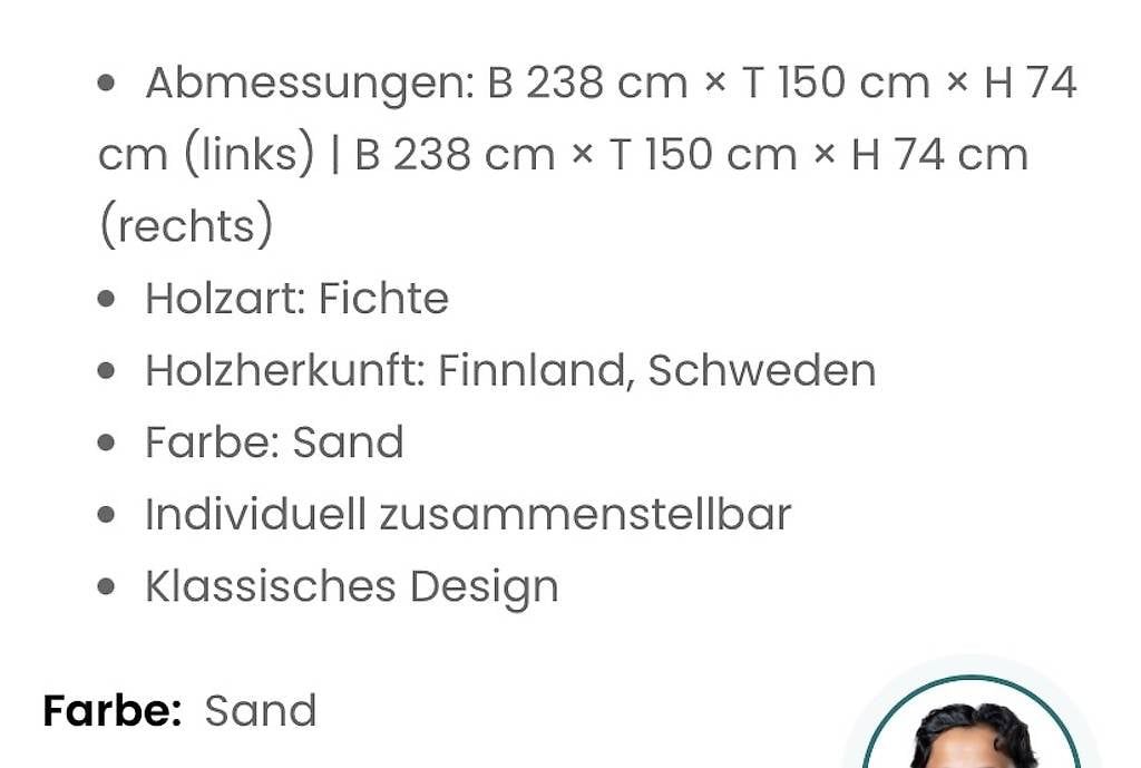 Micasa Sofas: Verkaufe Ecksofa – D'occasion à Boll par simoo94 3