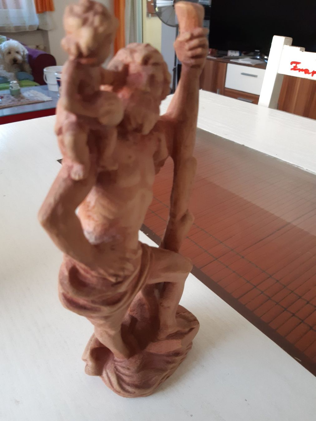 Figuren: Holzfigur - Vater mit Kind – Gebraucht aus Domat-Ems von nugipuff 3